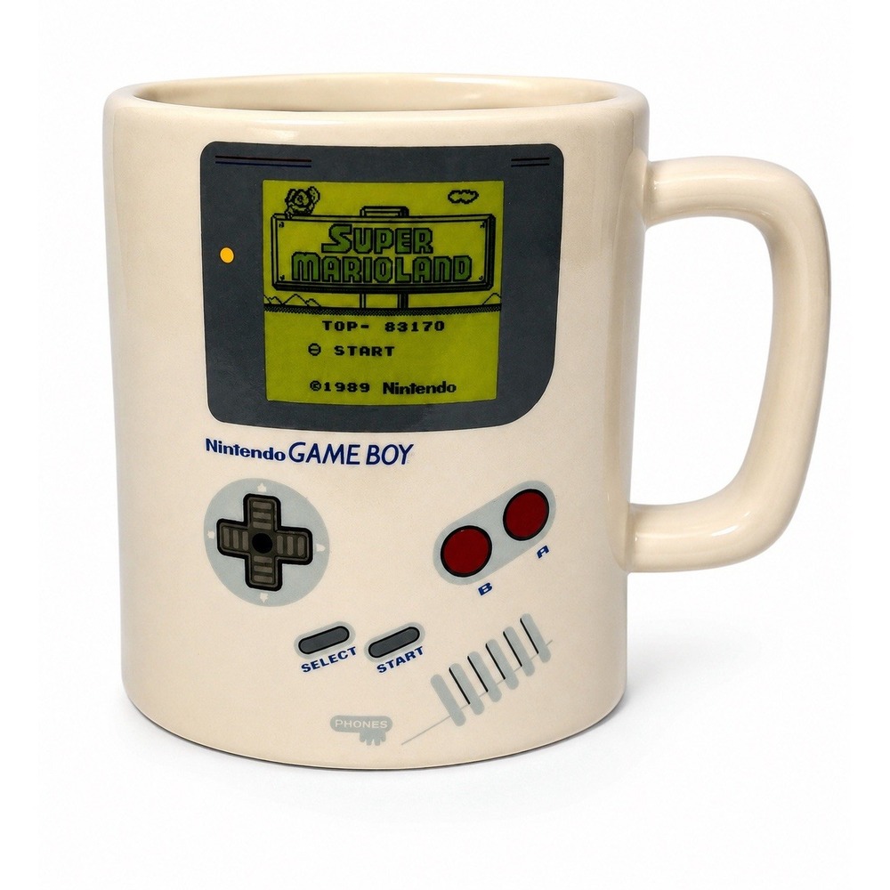 Nintendo Game Boy Super Mario Land Coffee Mug Ceramic Retro Gaming Cup